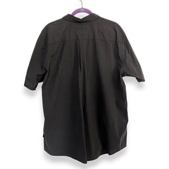 Patagonia Organic Cotton To Go black short sleeve button front shirt men's XL - Picture 3 of 5